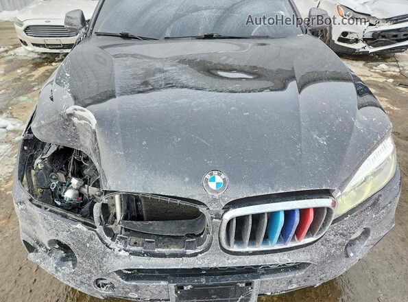 5UXKU2C34H0U28565 2017 BMW X6 Черный Вид подкапотного пространства