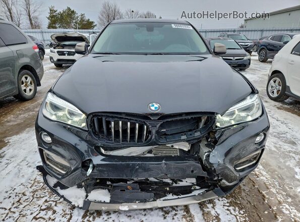 5UXKU2C39H0U29789 2017 BMW X6 Черный Вид спереди