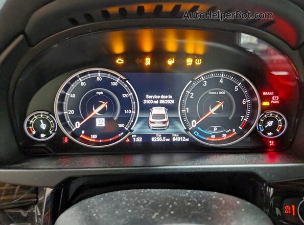 5UXKU2C39H0U29890 2017 BMW X6 Синий Вид щитка приборов