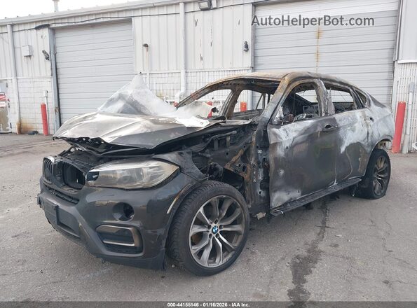 5UXKU2C50H0N84510 2017 BMW X6 Черный Передняя левая четверть