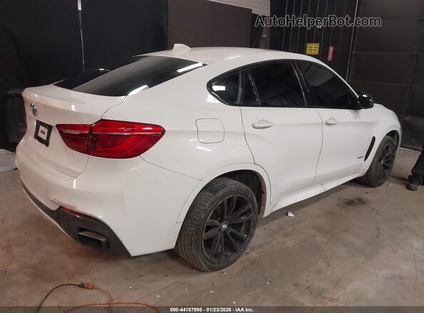 5UXKU2C52H0N85108 2017 BMW X6 Белый Задняя правая четверть