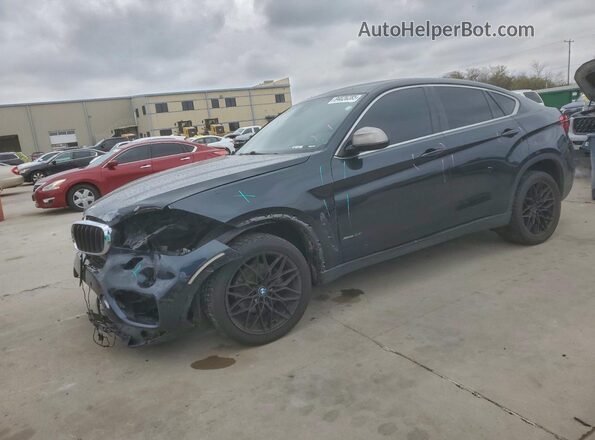 5UXKU2C55H0N84678 2017 BMW X6 Черный Передняя левая четверть