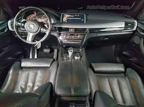 5UXKU2C56G0N81495 2016 BMW X6 Синий Вид панели приборов