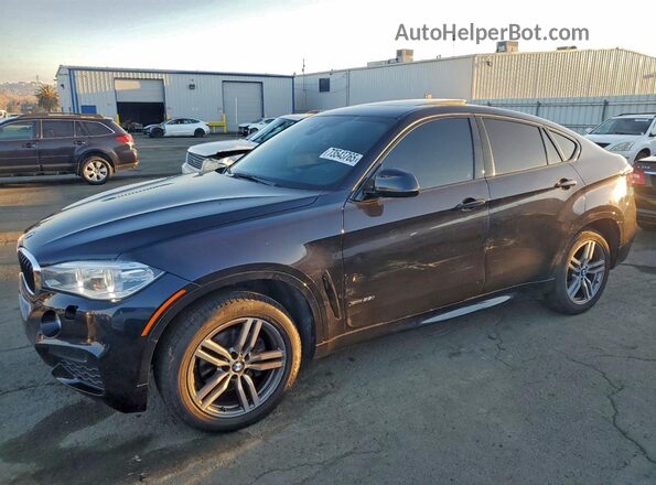 5UXKU2C56G0N83165 2016 BMW X6 Черный Передняя левая четверть