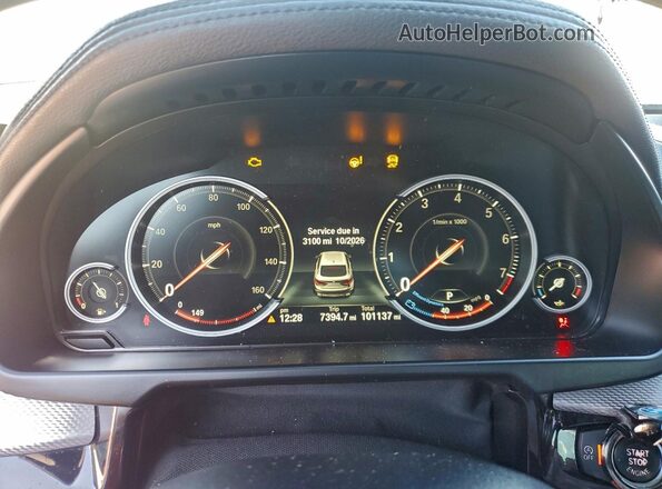 5UXKU2C59J0Z62698 2018 BMW X6 Белый Вид щитка приборов