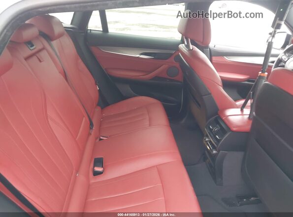 5UXKU6C30H0W38734 2017 BMW X6 White VIN კოდის სტიკერის ხედი