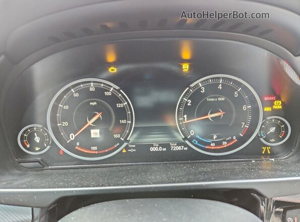 5UXKU6C31H0W38757 2017 BMW X6 Черный Вид щитка приборов