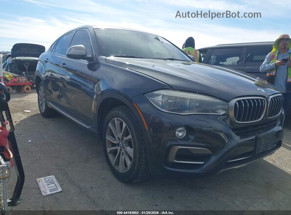 5UXKU6C58H0S99545 2017 BMW X6 Серый Передняя правая четверть
