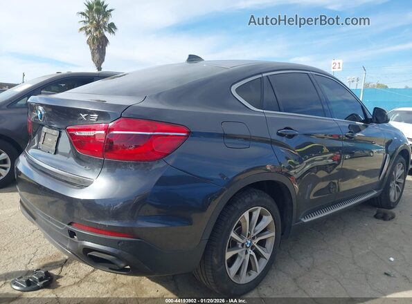 5UXKU6C58H0S99545 2017 BMW X6 Серый Задняя правая четверть