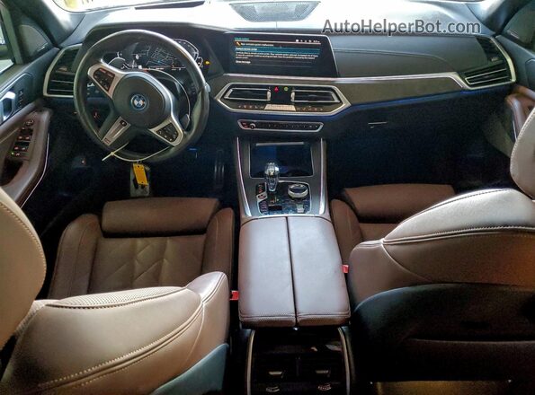 5UXTA6C00P9N50604 2023 BMW X5 White Dashboard view