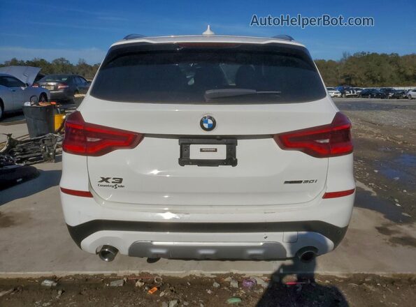 5UXTR7C52KLE88423 2019 BMW X3 White Widok z tyłu