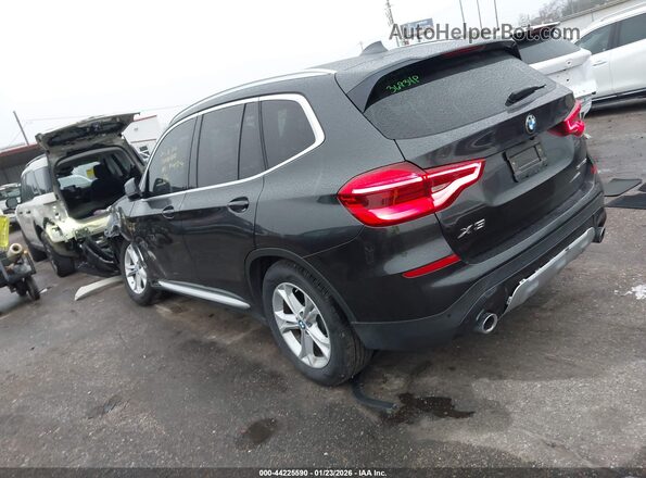 5UXTR7C52KLR51626 2019 BMW X3 Черный Задняя левая четверть