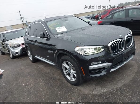 5UXTR7C52KLR51626 2019 BMW X3 Черный Передняя правая четверть