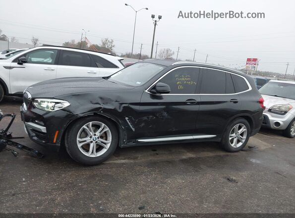 5UXTR7C52KLR51626 2019 BMW X3 Черный Вид задней части салона