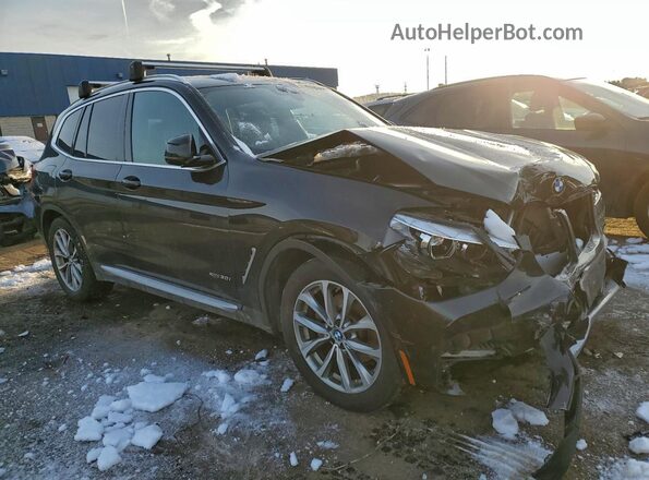 5UXTR9C5XJLA13838 2018 BMW X3 Черный Передняя правая четверть