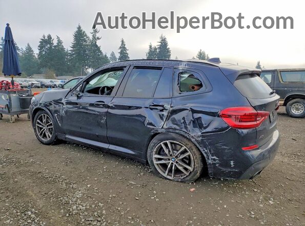 5UXTS3C51J0Z00356 2018 BMW X3 Синий Задняя левая четверть