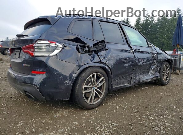 5UXTS3C51J0Z00356 2018 BMW X3 Синий Задняя правая четверть