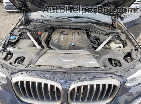 5UXTS3C51J0Z00356 2018 BMW X3 Синий Вид подкапотного пространства