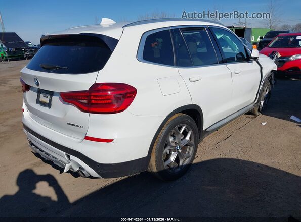 5UXTY3C09M9E85535 2021 BMW X3 White Tył prawy