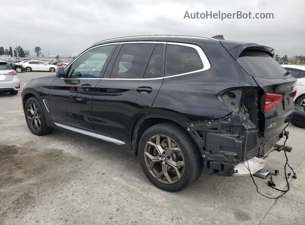 5UXTY3C0XM9G47088 2021 BMW X3 Черный Задняя левая четверть