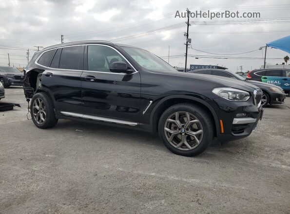 5UXTY3C0XM9G47088 2021 BMW X3 Черный Передняя правая четверть