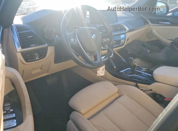 5UXTY5C01M9E39676 2021 BMW X3 Black Вид панелі приладів