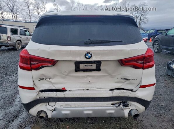 5UXTY5C01M9F71885 2021 BMW X3 White Widok z tyłu
