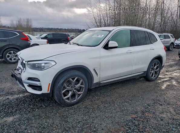 5UXTY5C01M9F71885 2021 BMW X3 White Przód lewy