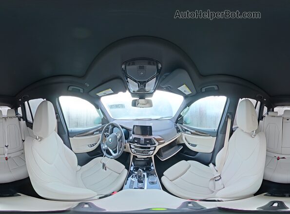 5UXTY5C01M9F71885 2021 BMW X3 White 