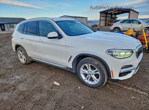 5UXTY5C04L9C20838 2020 BMW X3 Белый Передняя правая четверть