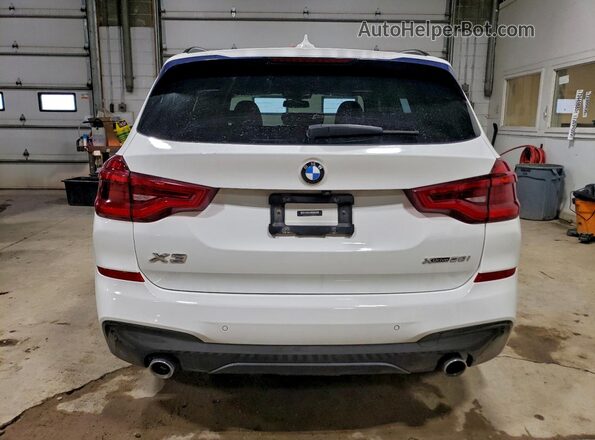 5UXTY5C07M9F91476 2021 BMW X3 White Widok z tyłu