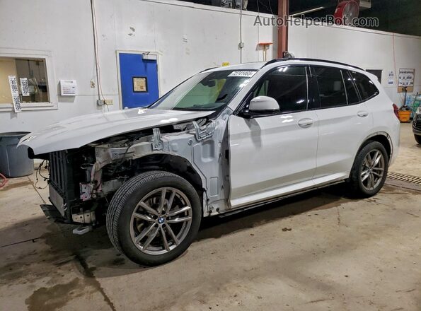 5UXTY5C07M9F91476 2021 BMW X3 White Przód lewy