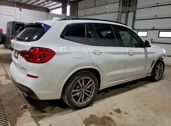 5UXTY5C07M9F91476 2021 BMW X3 White Tył prawy