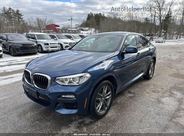 5UXUJ3C59KLG52836 2019 BMW X4 Синий Передняя левая четверть