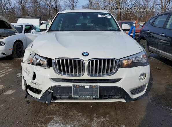 5UXWX9C50G0D70989 2016 BMW X3 Белый Вид спереди