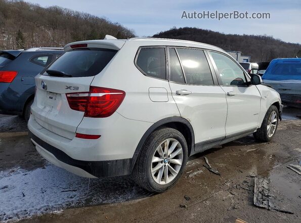 5UXWX9C50G0D70989 2016 BMW X3 Белый Задняя правая четверть