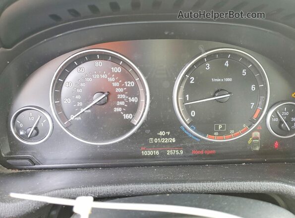 5UXWX9C50G0D70989 2016 BMW X3 Белый Вид щитка приборов