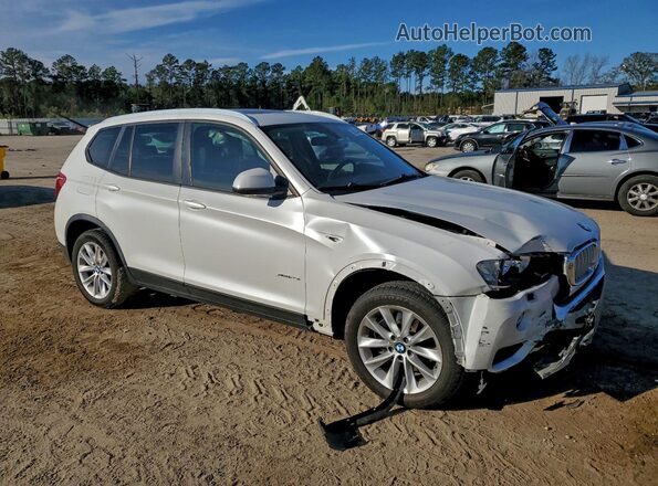 5UXWX9C52H0D95491 2017 BMW X3 Белый Передняя правая четверть