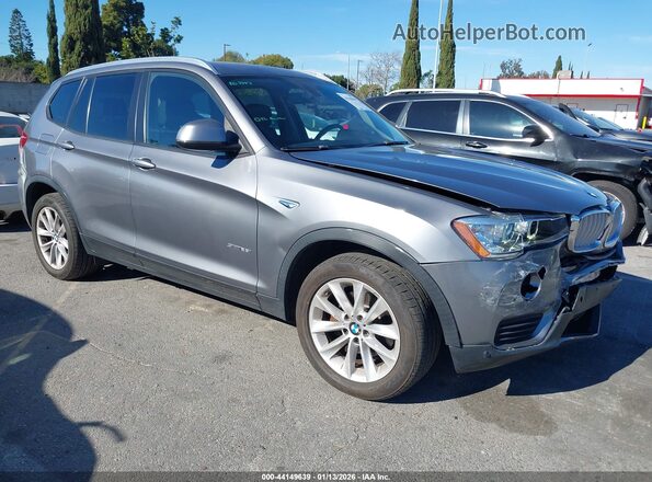 5UXWZ7C36H0V89211 2017 BMW X3 Gray Przód prawy