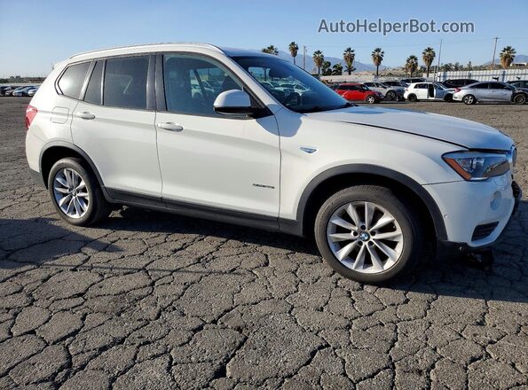 5UXWZ7C38H0V94524 2017 BMW X3 Белый Передняя правая четверть