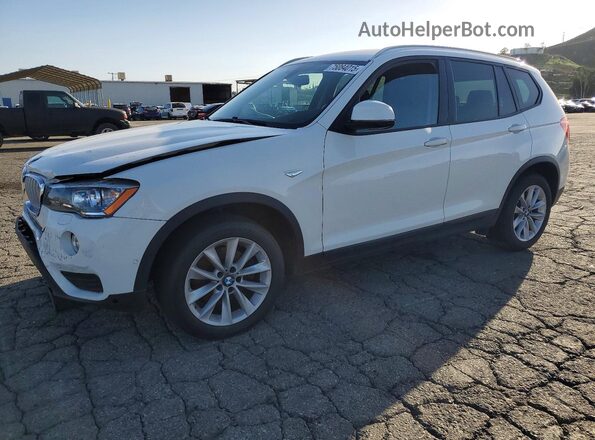 5UXWZ7C38H0V94524 2017 BMW X3 Белый Передняя левая четверть