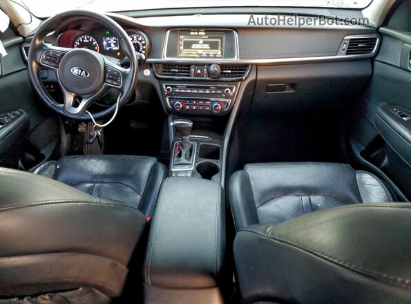 5XXGU4L39GG118315 2016 KIA OPTIMA Black Առջևի վահանակի տեսք