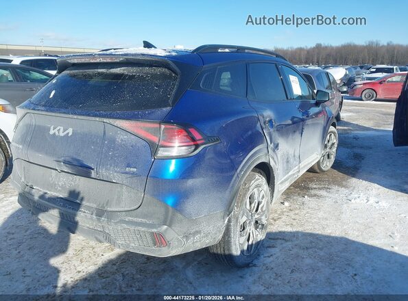 5XYK6CDF6RG159605 2024 KIA SPORTAGE Синий Задняя правая четверть