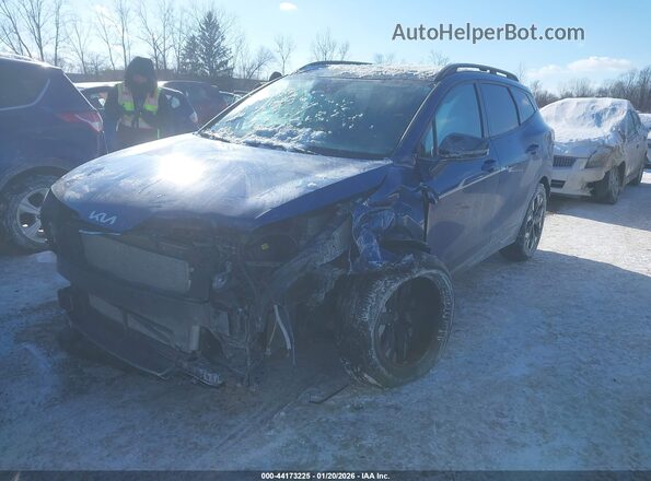 5XYK6CDF6RG159605 2024 KIA SPORTAGE Синий Передняя левая четверть