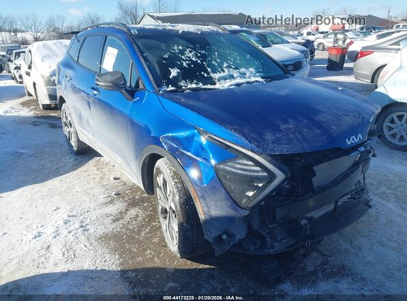 5XYK6CDF6RG159605 2024 KIA SPORTAGE Синий Передняя правая четверть