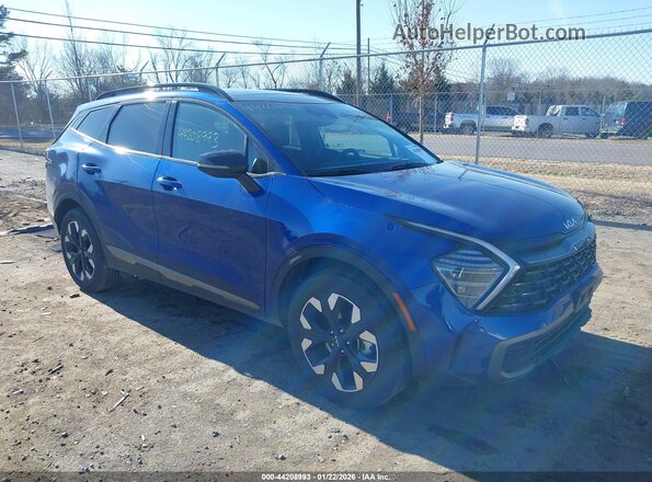 5XYK6CDF8RG218864 2024 KIA SPORTAGE Blue Przód prawy