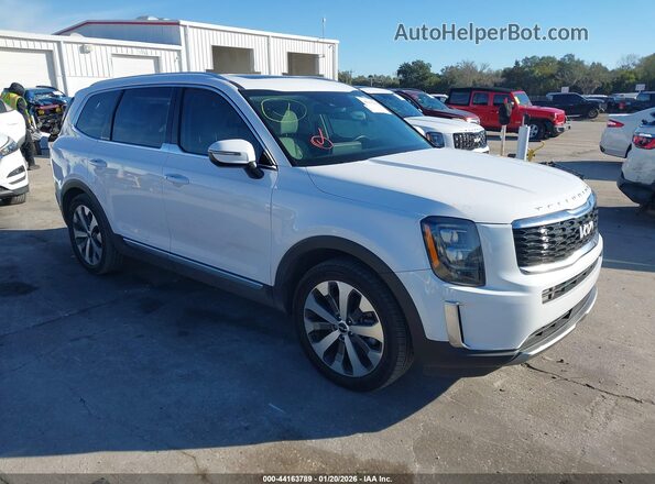 5XYP34HC6NG234818 2022 KIA TELLURIDE Белый Передняя правая четверть