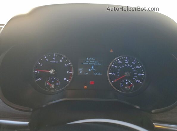 5XYP3DHC2LG039683 2020 KIA TELLURIDE Black Widok zestawu wskaźników