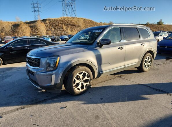 5XYP3DHC6NG264174 2022 KIA TELLURIDE Серый Передняя левая четверть