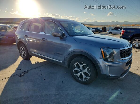 5XYP3DHC6NG264174 2022 KIA TELLURIDE Серый Передняя правая четверть